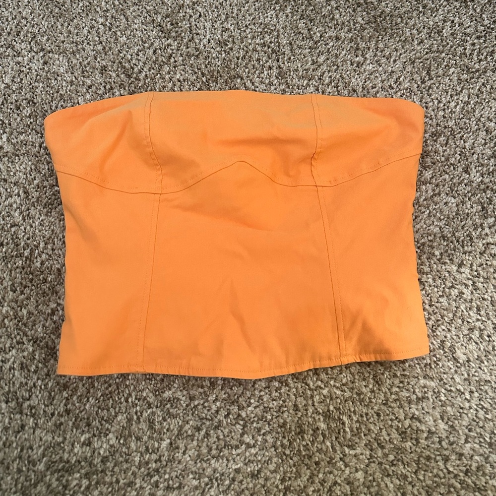 Princess Polly Martello Corset Top Orange NWT